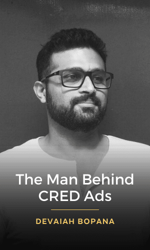 Devaiah Bopanna, the writer behind the CRED Ads