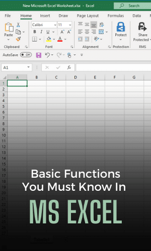 Basic Functions You Must Know in MS Excel