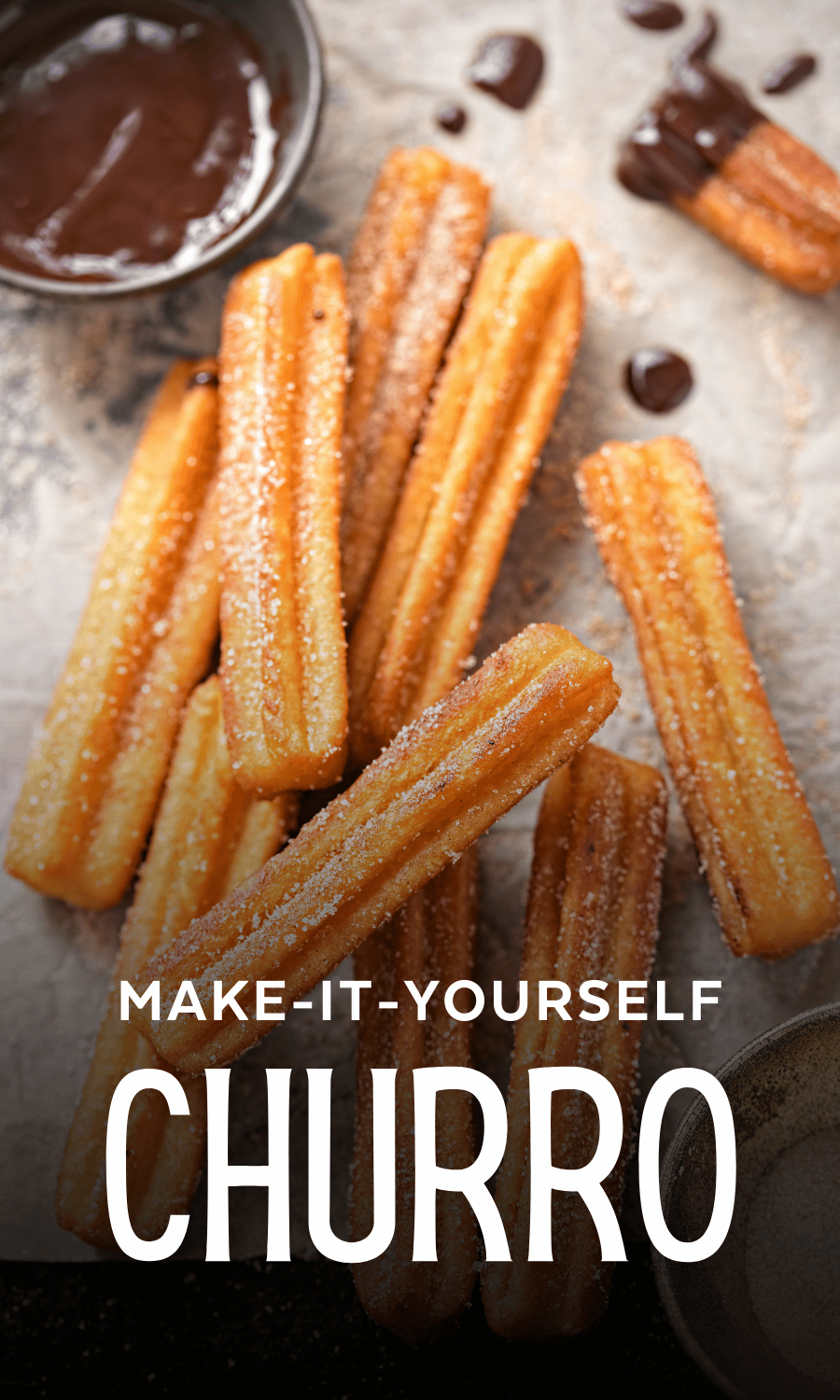 diy make eggless churro with video for kids