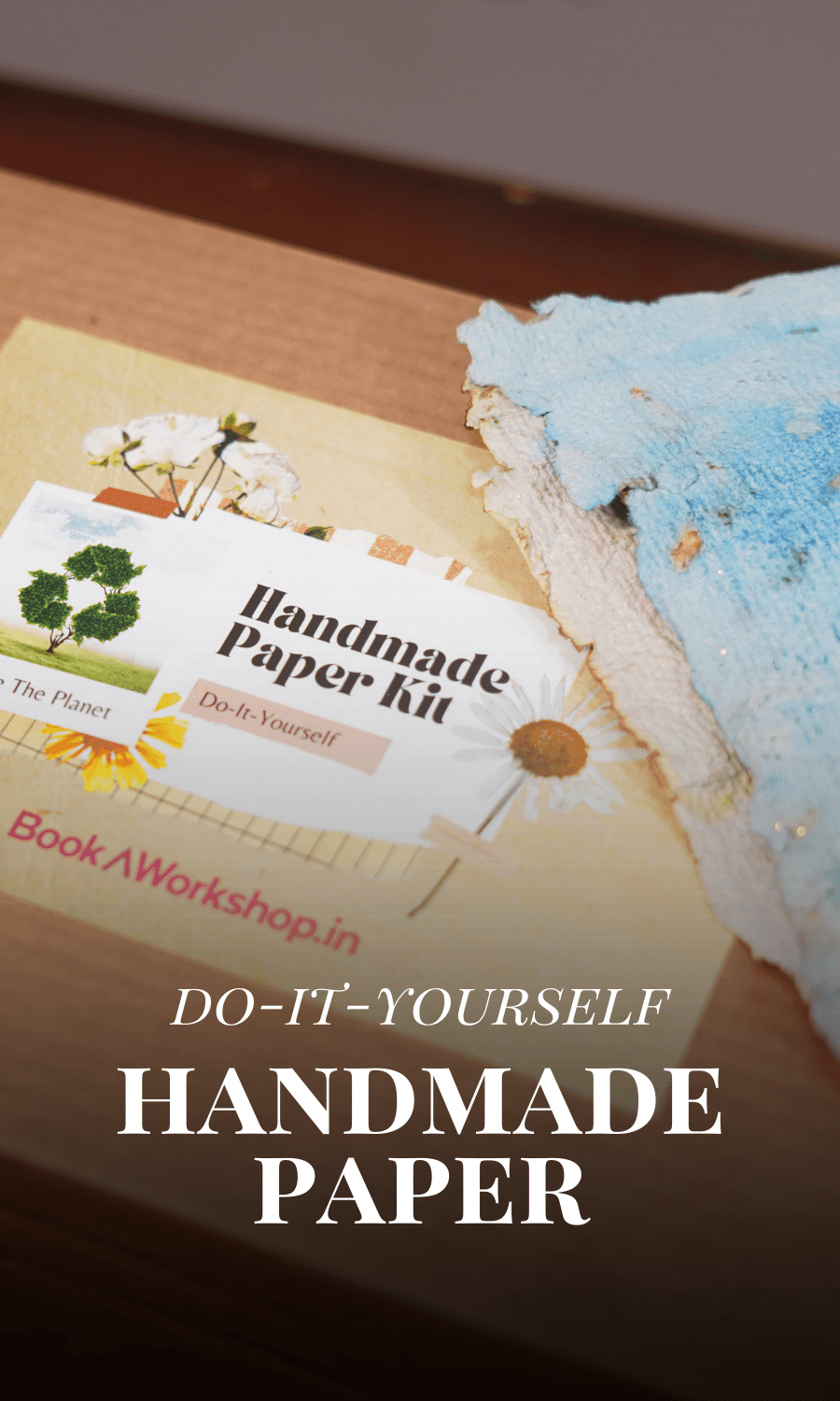 diy handmade paper kit with video recycled paper