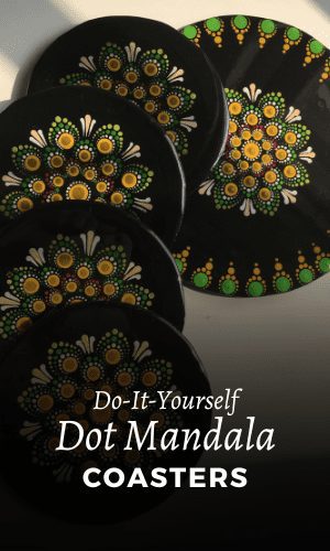 mandala art kit with video coasters