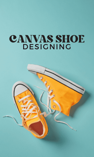 canvas shoe painting diy kit with video