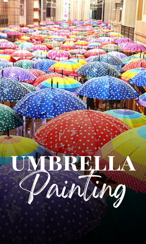 diy umbrella painting kit with video